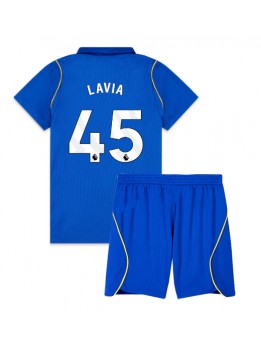 Chelsea Romeo Lavia #45 Heimtrikotsatz für Kinder 2026-27 Kurzarm (+ Kurze Hosen)